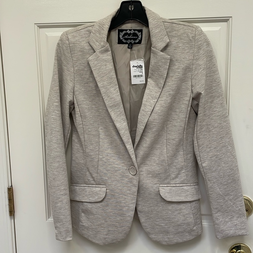 NWT Charlotte Russe fitted knit blazer size S